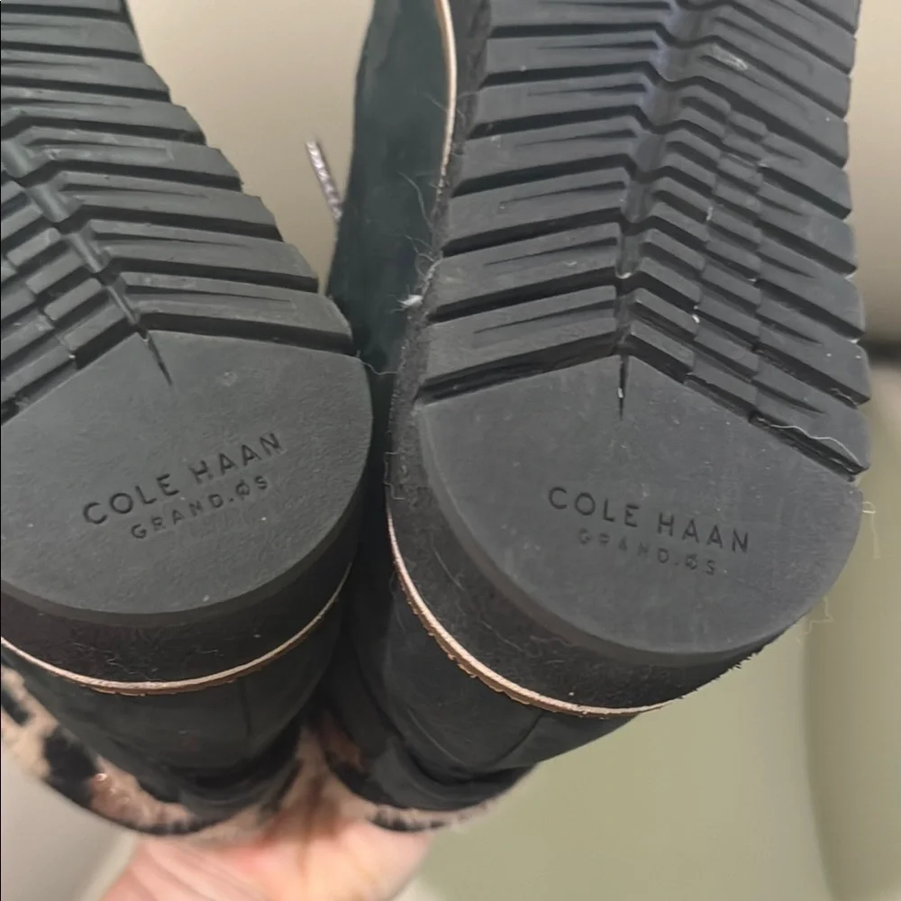 Cole Haan Black Winter Rain Boots with Rugged Sole - Picture 6 of 12